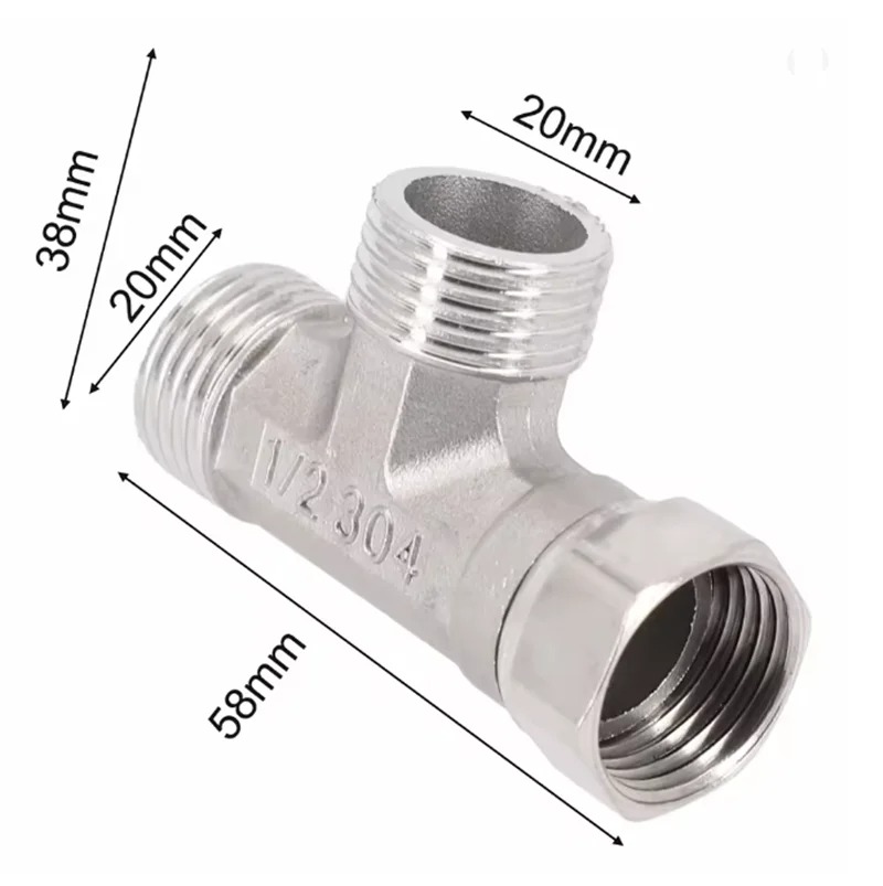 Stainless Steel T Adapter G1/  - Shower Valve Cartridge review and price