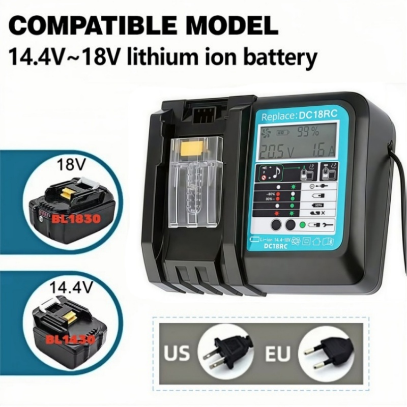 DC18RC Fast Charging with Fan  - Makita Drill Hp1640 review and price